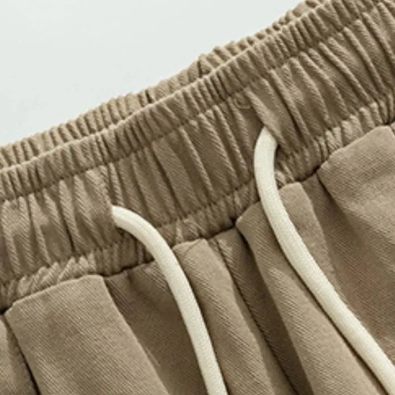 Fashionable Loose 100% Cotton Cargo Pants-8
