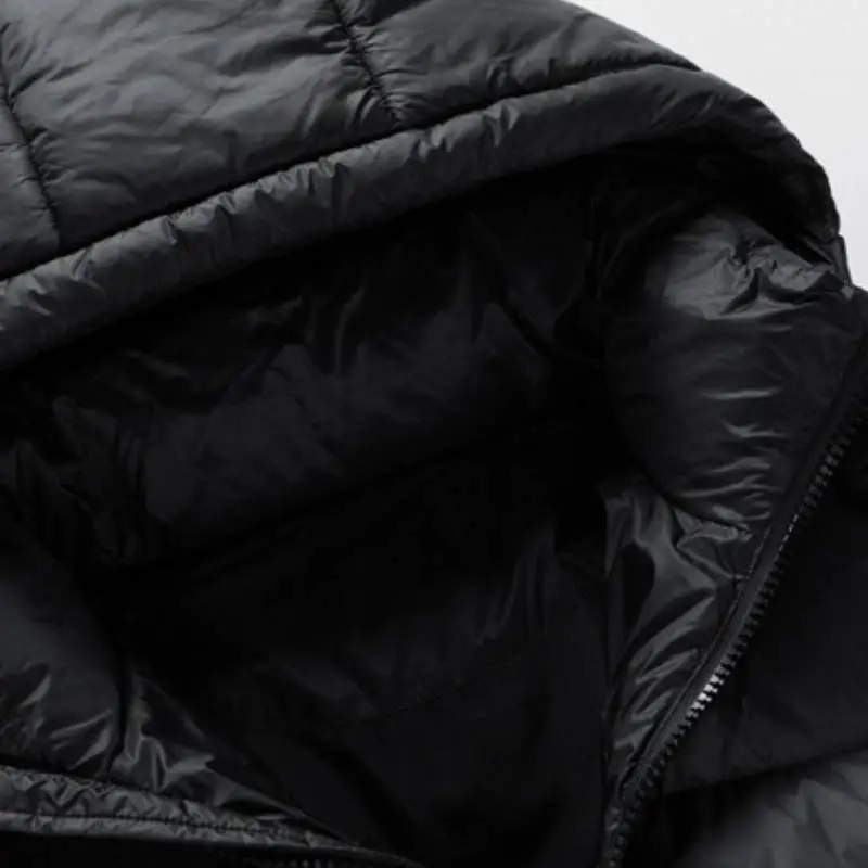 Basics Loose White Duck Down Jacket-4