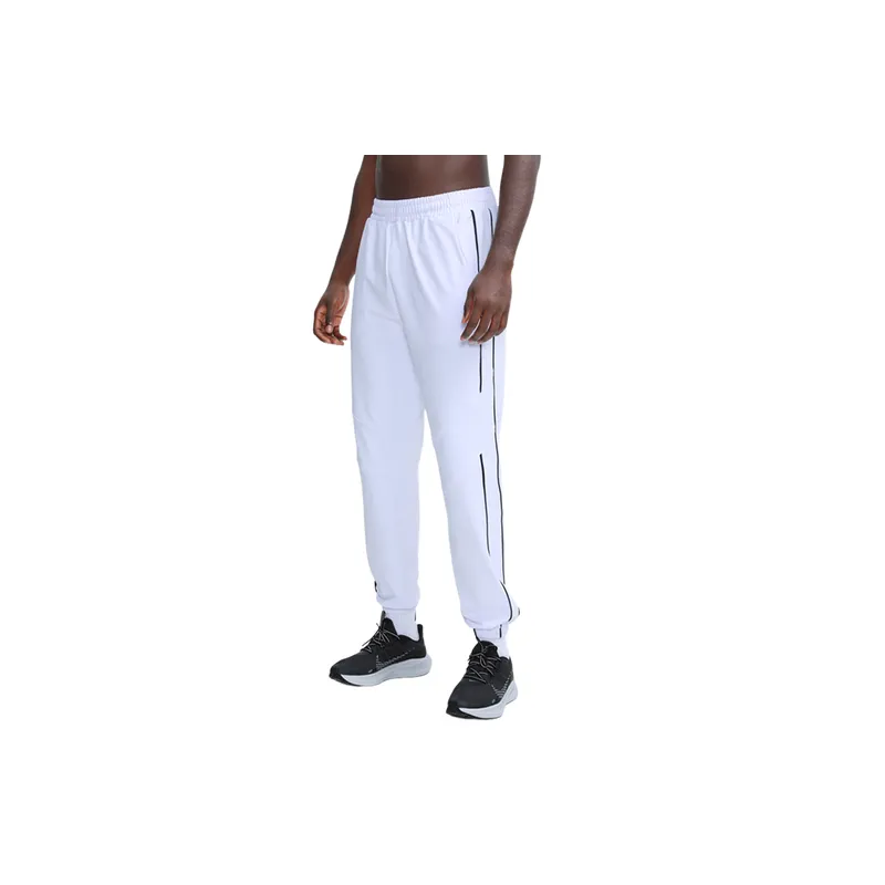 Sporty Breathable Cotton Blended Fabric Casual Pants-2
