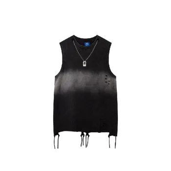 Retro Ripped Cotton Vest