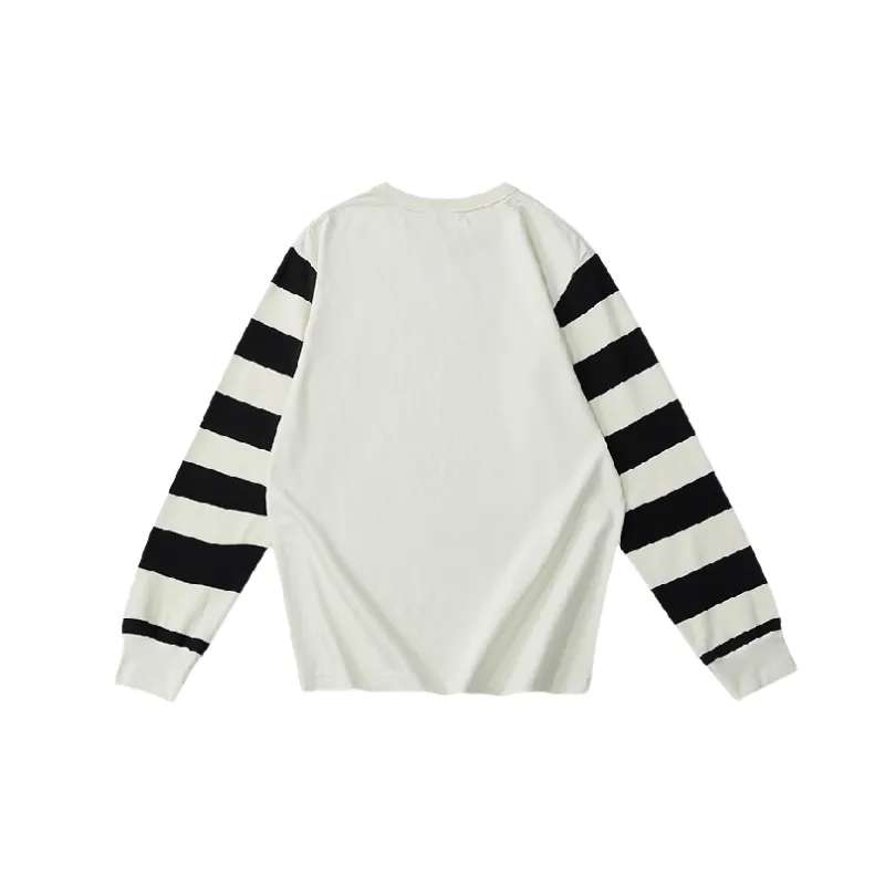 Casual Striped Cotton T Shirt-1
