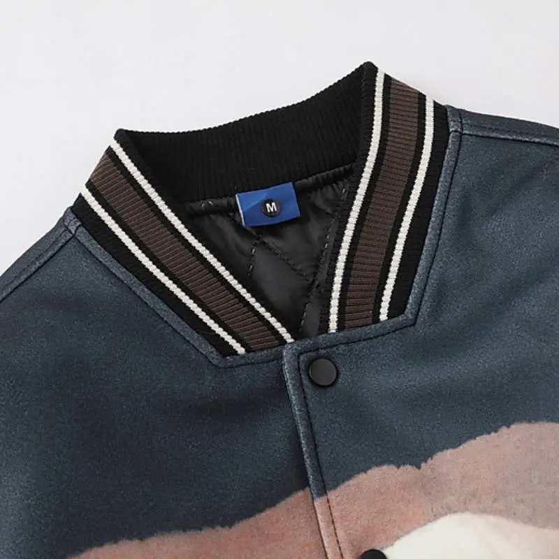 Retro Casual Printed Quilted Jacket-2