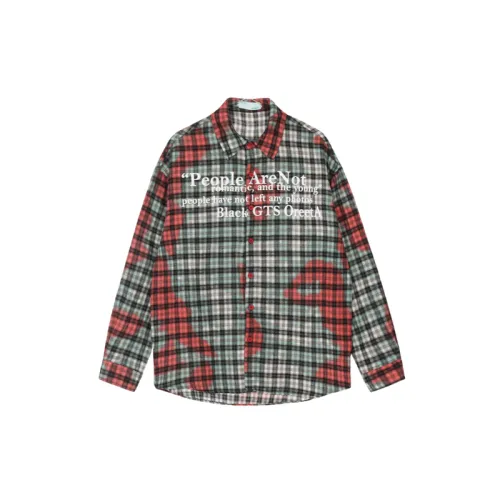 Retro Street Fashion Plaid Long Sleeve Shirt