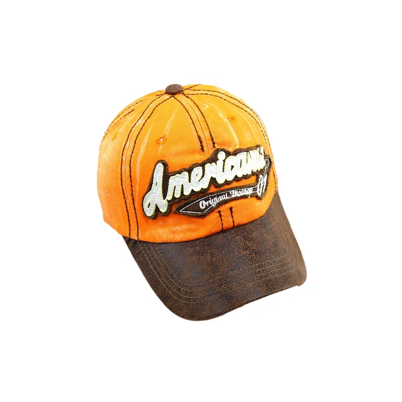 Trend Color Matching Letters Retro Sunshade Hats-0