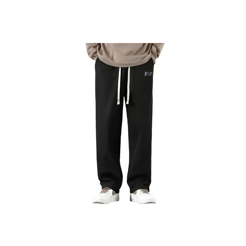 Casual Plain Huacotton Sports Pants-5