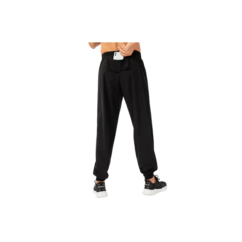Fashionable Loose Nylon Sports Pants-5