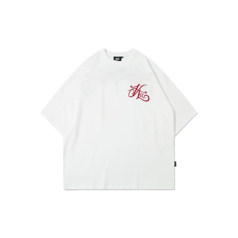 Casual Letter 100% Cotton T-Shirt-0