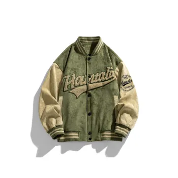 Stand Collar Suede Jacket