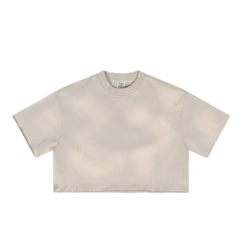 Retro Loose Cotton T Shirt Women-0