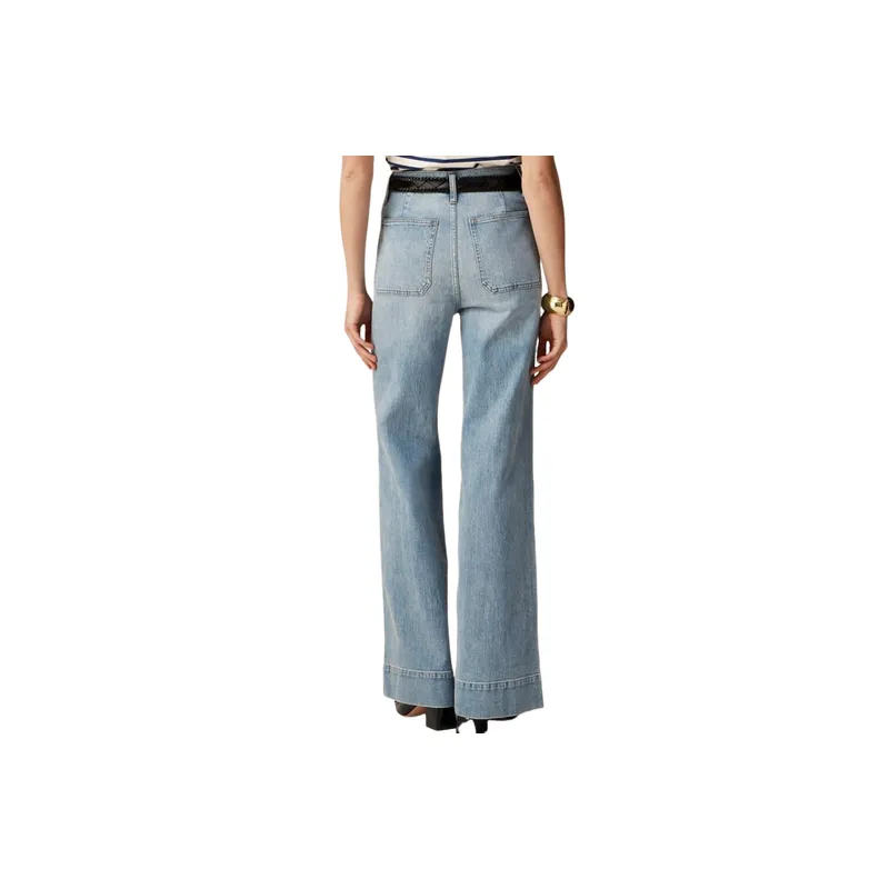 Fashionable Simple Jeans Women-7