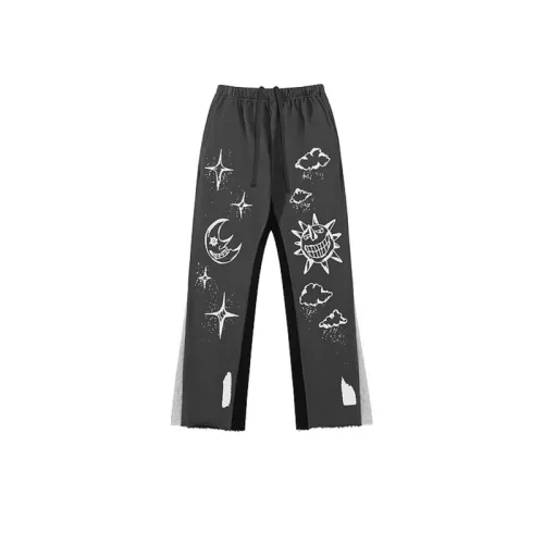 Splash Ink Stitching Drawstring High Street Pants