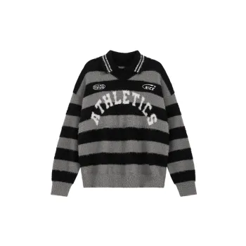 Casual Striped Nylon Sweater