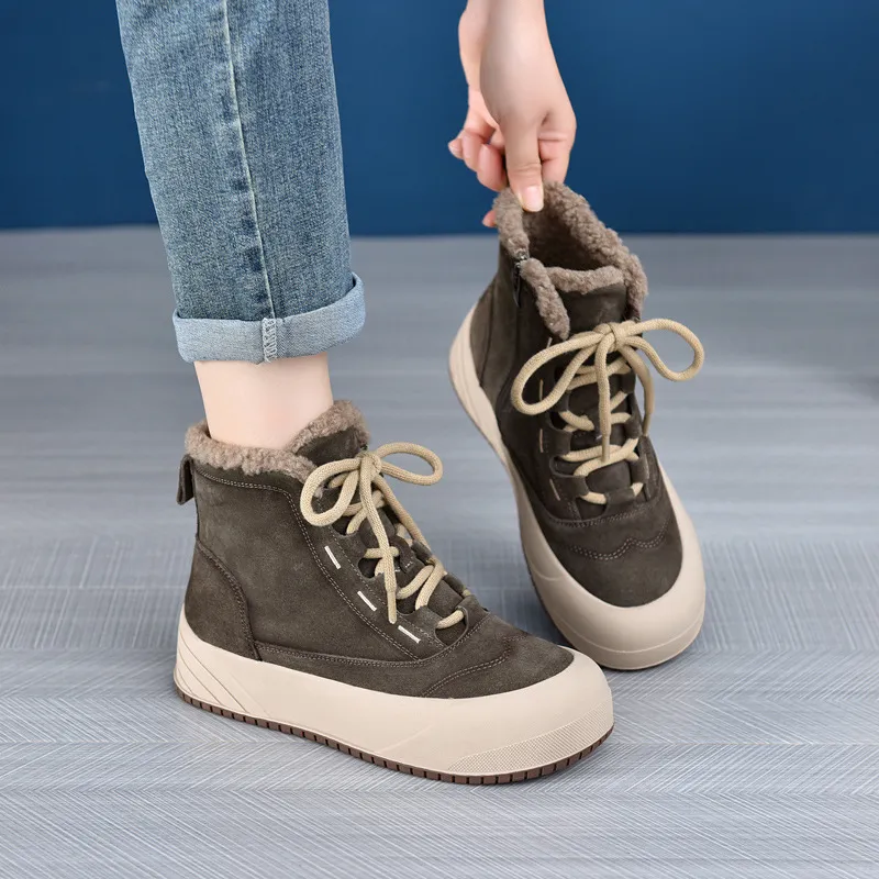 Casual Retro Warming Ankle Boots-6
