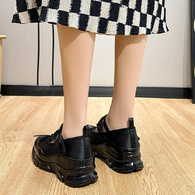 Retro Plain Mary Jane Shoes-2