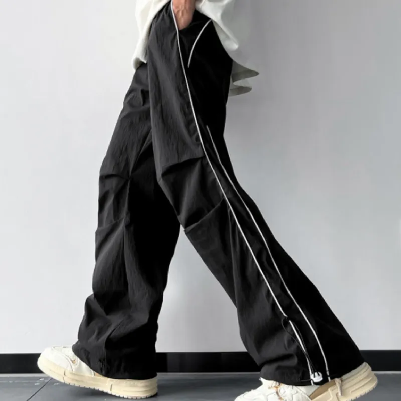 Street Striped Casual Pants-2