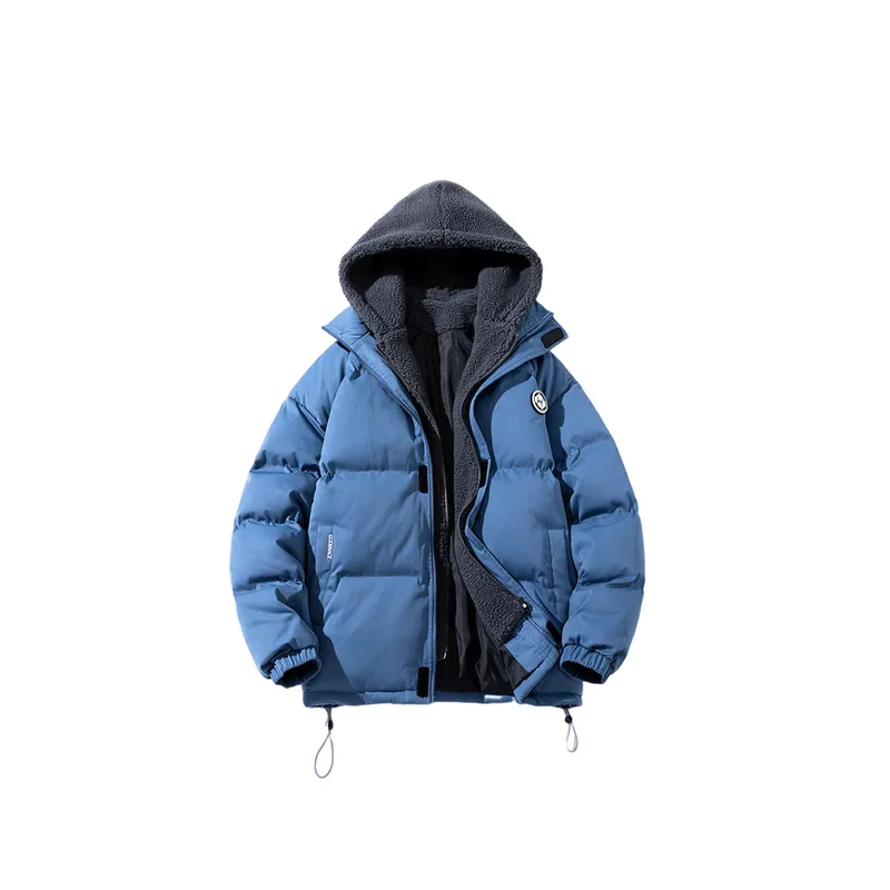 Cross border Lamb Wool Fleece lined Thickened Casual Cotton padded Jacket-4