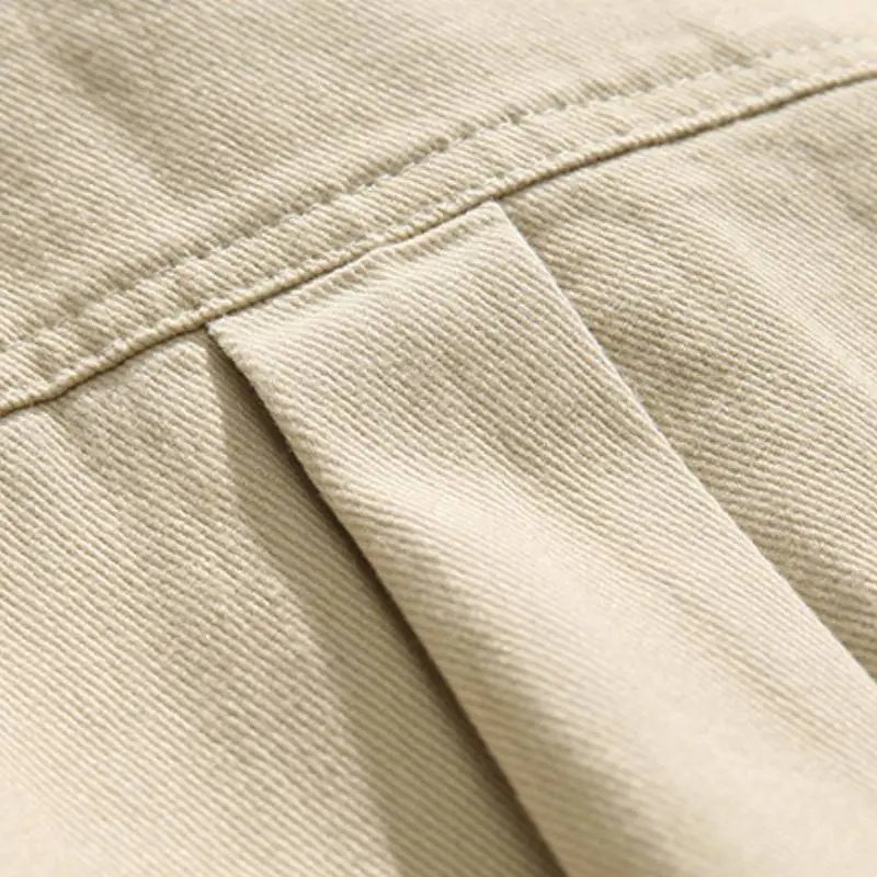 Casual Simple 100% Cotton Jacket-3