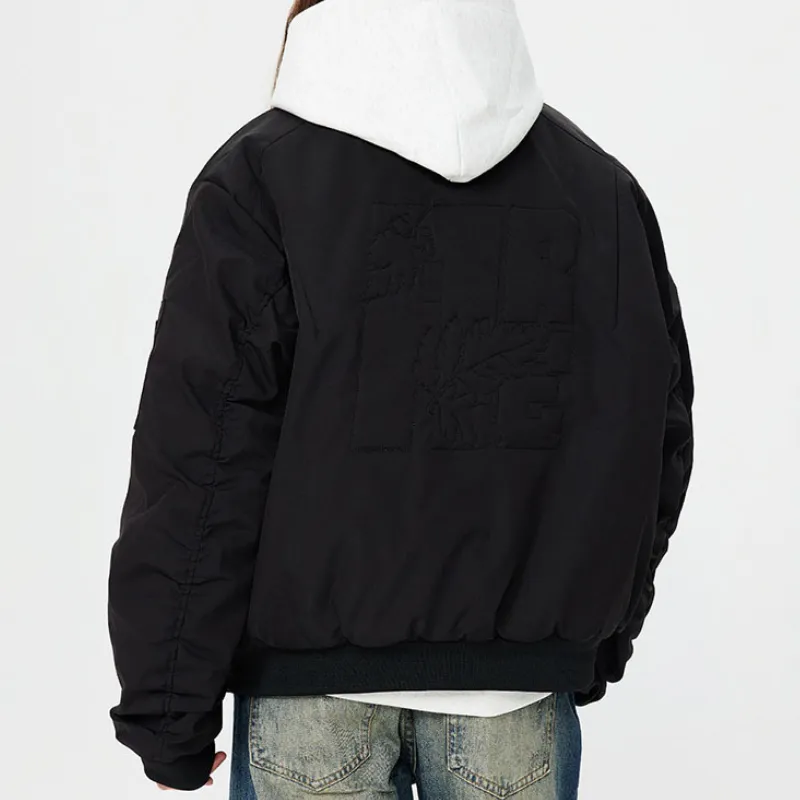 Loose Zipper Baseball Jersey-3