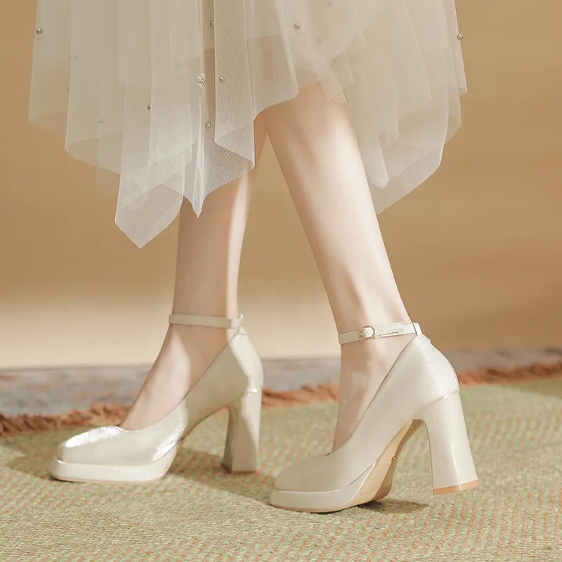 Fashionable Waterproof Mary Jane Shoes-9