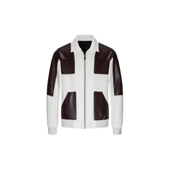 Fashionable Simple Leather Jacket