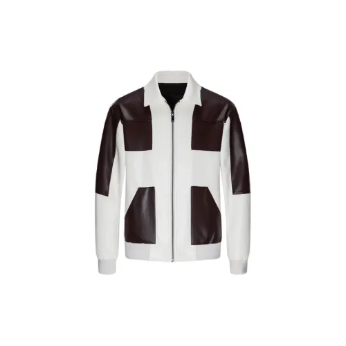 Fashionable Simple Leather Jacket