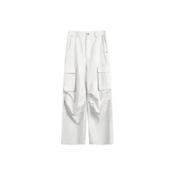 Retro Loose Cotton Cargo Pants