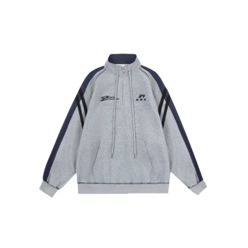 Retro Sports Stand Collar Jacket