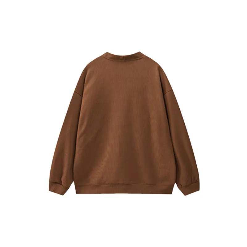 Casual Loose Wool Blend Fabric Knitwear-1