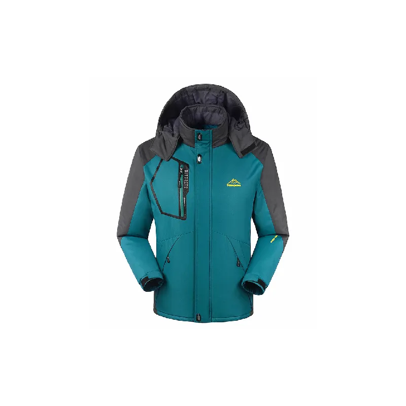 Outdoor Loose Blended Synthetic Fabrics Quilted Jacket-0