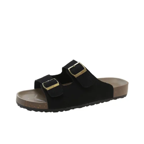 COMELY Beach Sandals Womens Ecru/Black