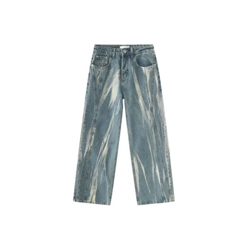 Tie Dye Loose Casual Washed Casual Jeans