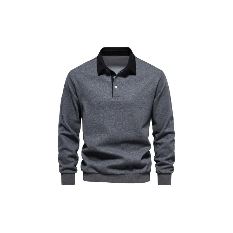 Casual Long Sleeve Polo-0