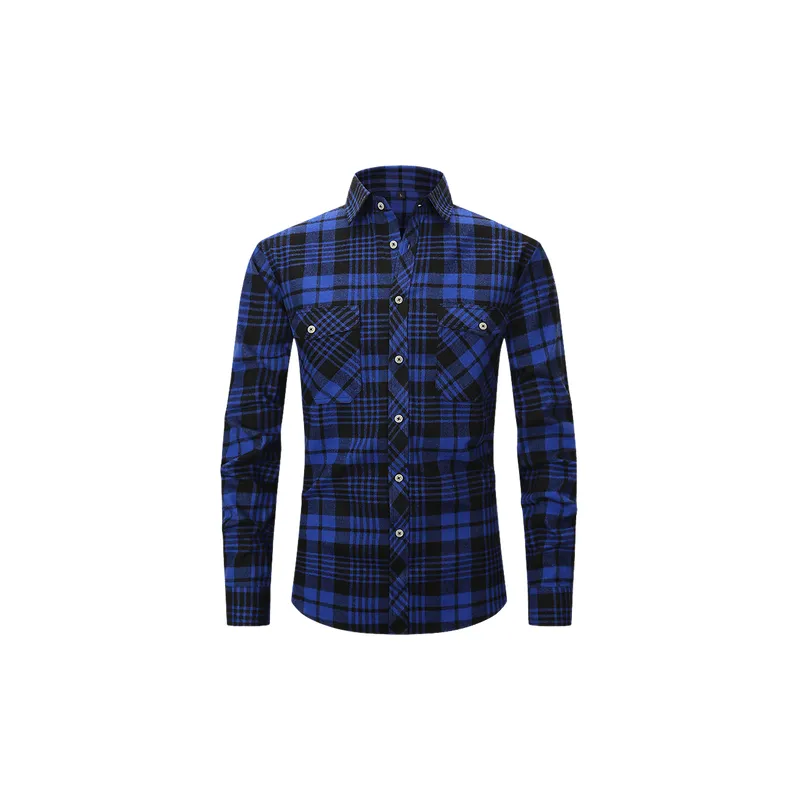 Fashionable Simple Cotton Blended Fabric Shirt-10