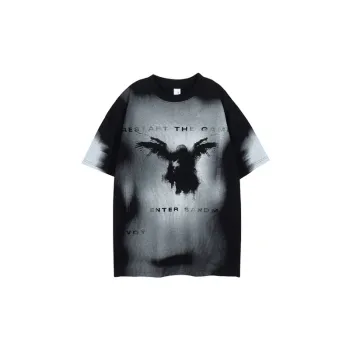 High Street Tie dyed Heavy Oversize Round Neck Short Sleeve T shirt