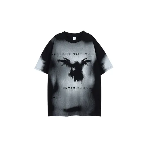 High Street Tie dyed Heavy Oversize Round Neck Short Sleeve T shirt