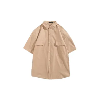 Short Sleeved Popular Small Collar Shirt