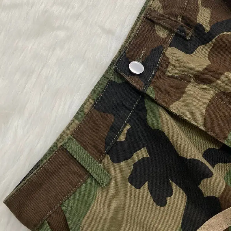 Street Loose Cotton Polyester Blend Casual Shorts Women-6