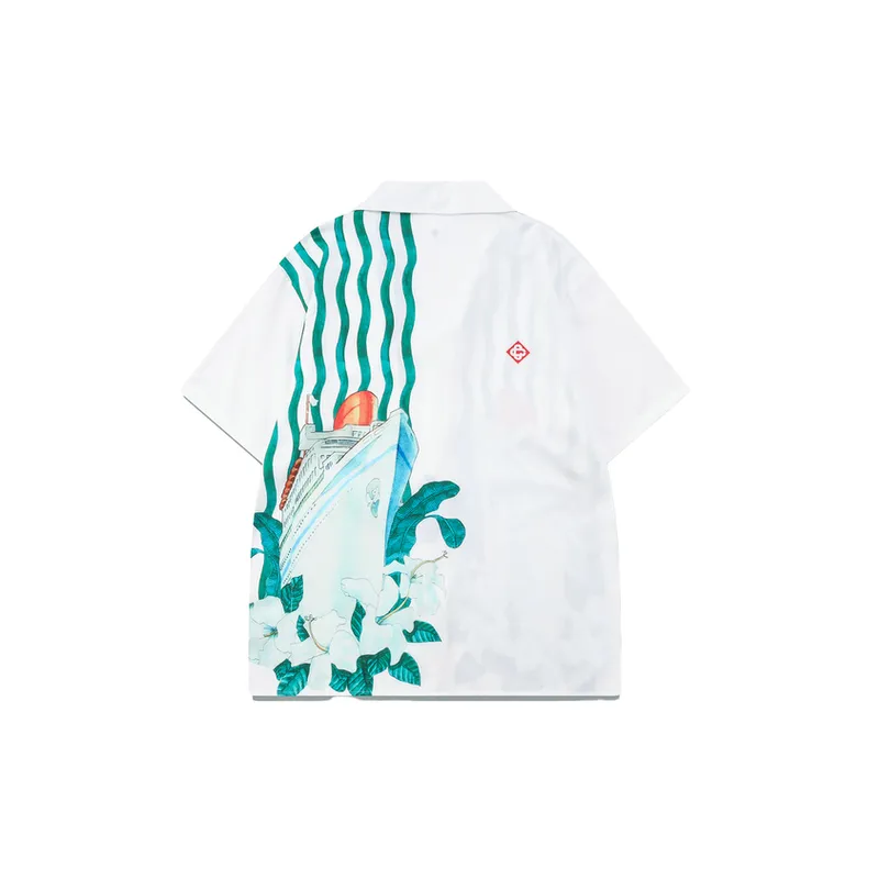 Casual Digital Printing Beach Cardigan Suit-1