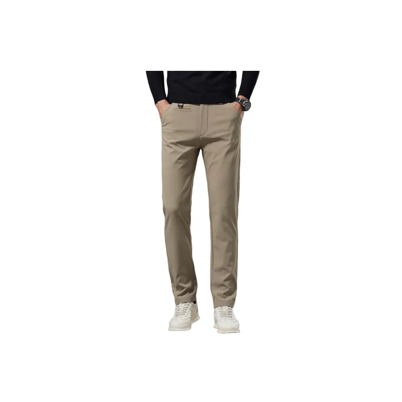 Fashionable Loose Blended Synthetic Fabrics Casual Pants-2