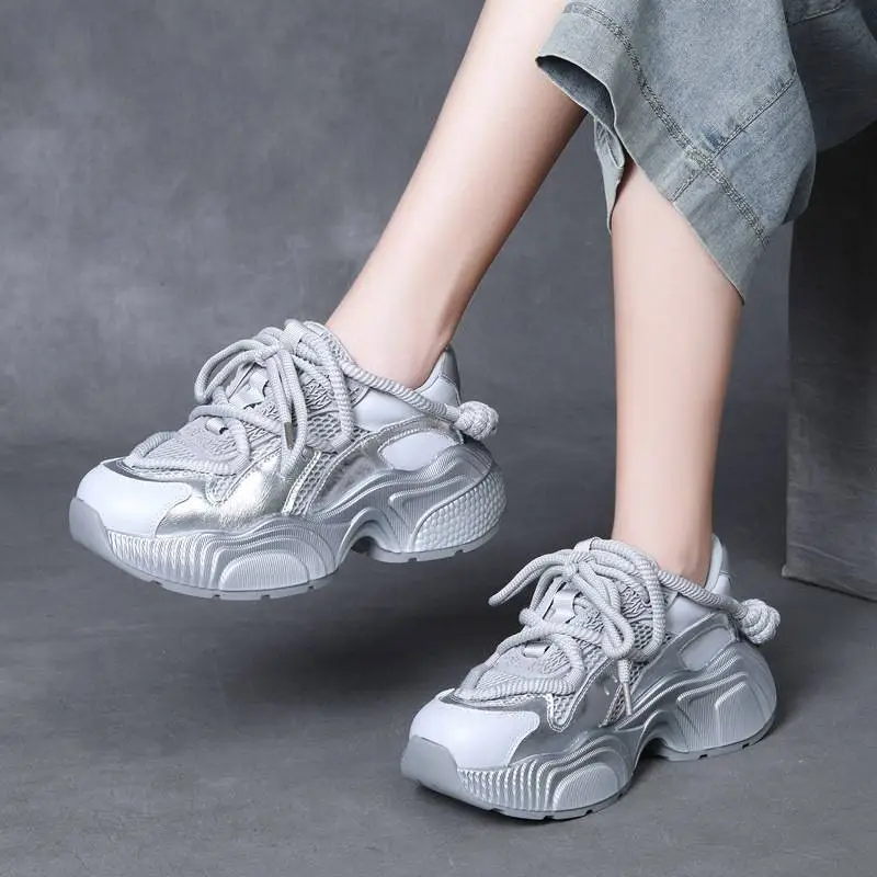 Simple Breathable Platform Shoes-2