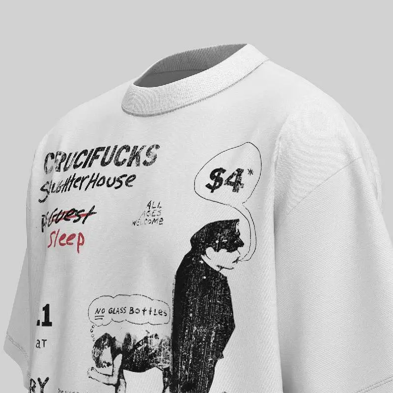 Casual Loose Combed Cotton T Shirt-3