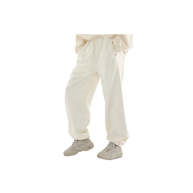 'Casual Basic Straight Loose Loose Mouth Drawstring Leg Side Zipper Sweatpants '-11