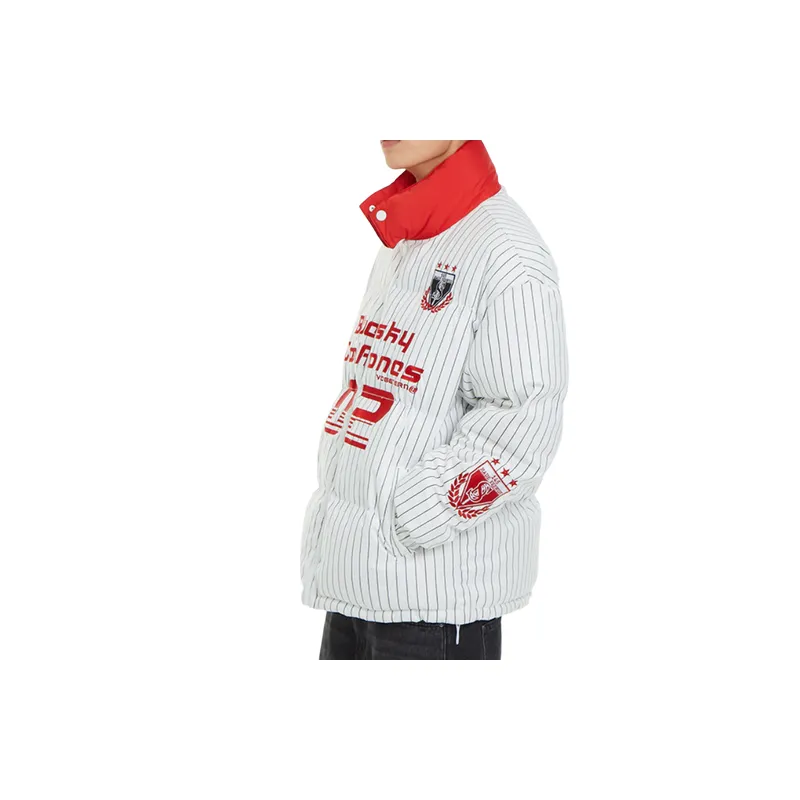 Retro Contrast Color Quilted Jacket-9