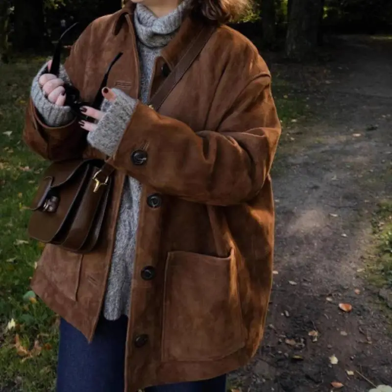 Fashionable Warming Long Sleeve Jacket Women-2