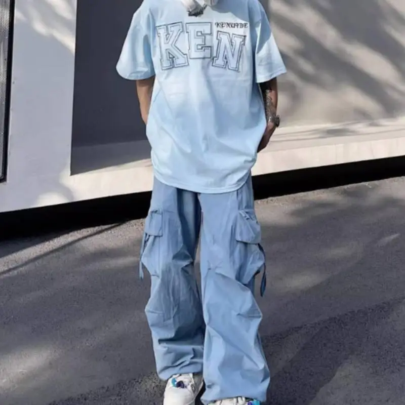 Retro LooseCasual Cargo pants-7