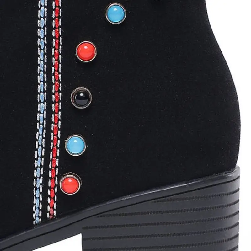 Retro Trendy Knee High Boots-6