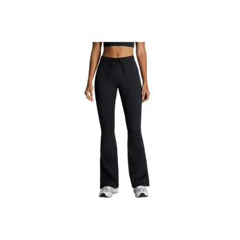 Sporty Plain Nylon Workout Pants Women