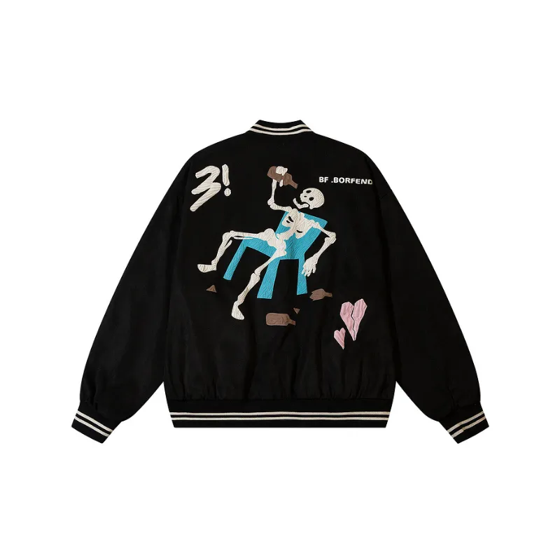 Fashionable Loose Baseball Jersey-3