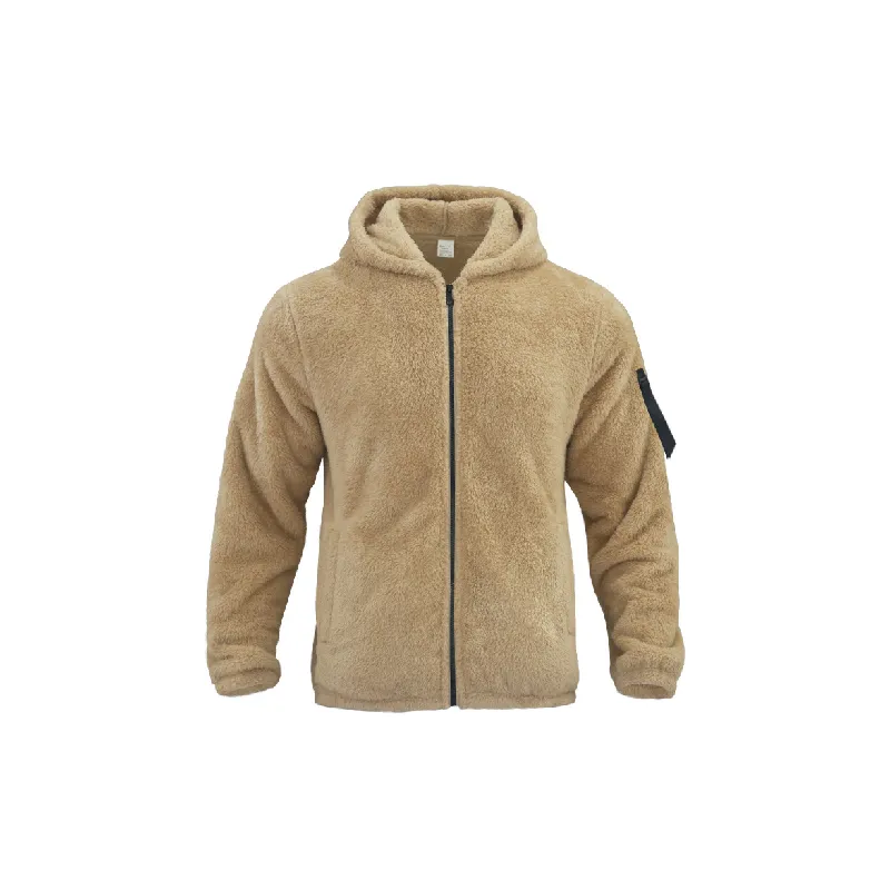 Fashionable Plain Zipper Jacket-0