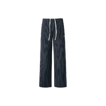 Simple Loose Blended Synthetic Fabrics Casual Pants